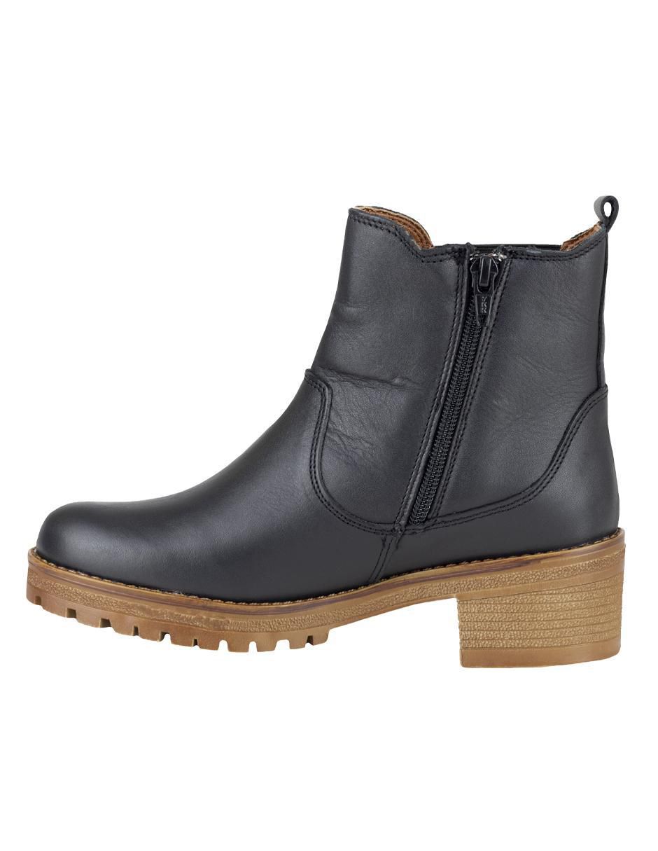 Bota arriba del tobillo de piel para mujer 3