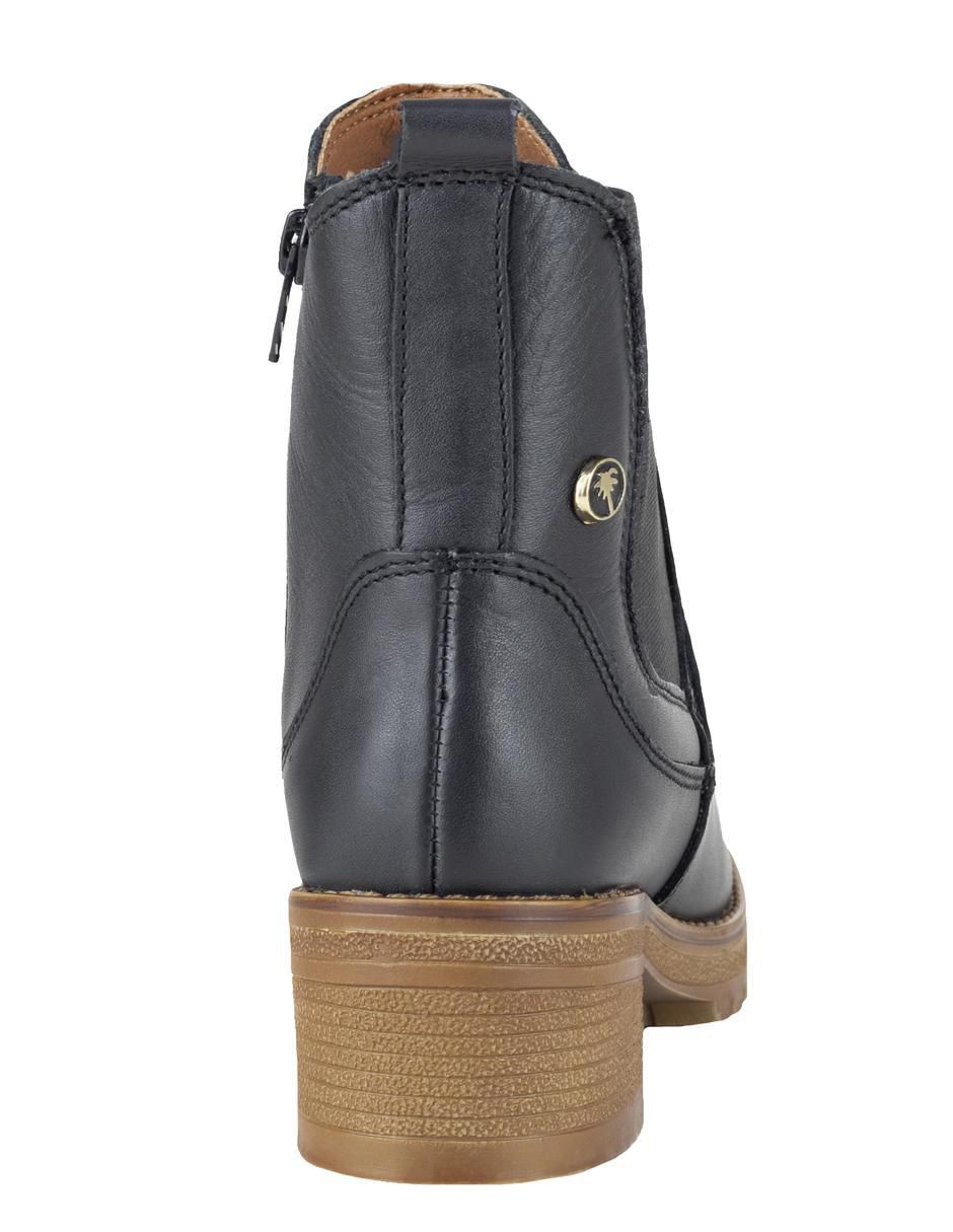 Bota arriba del tobillo de piel para mujer 5
