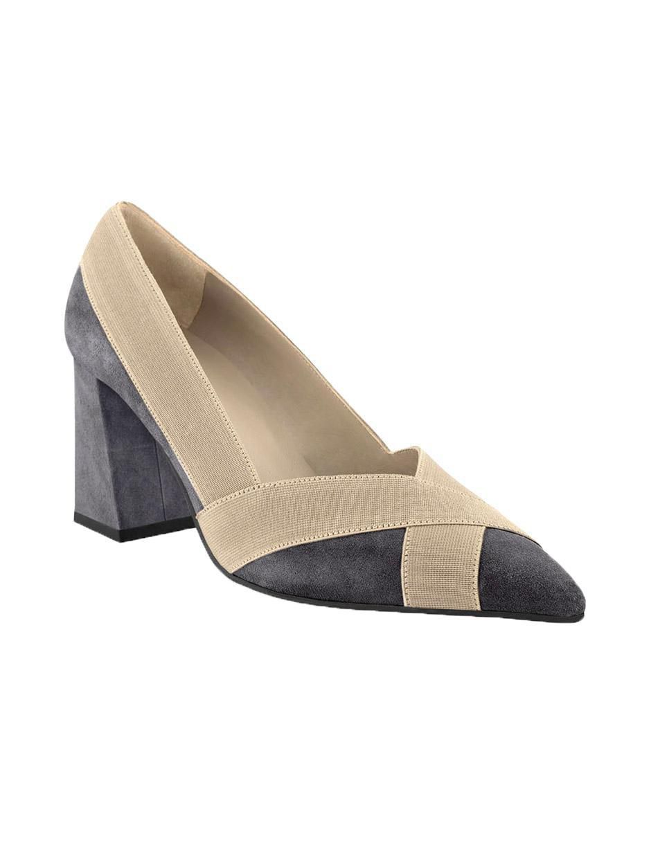 Zapatilla de piel
