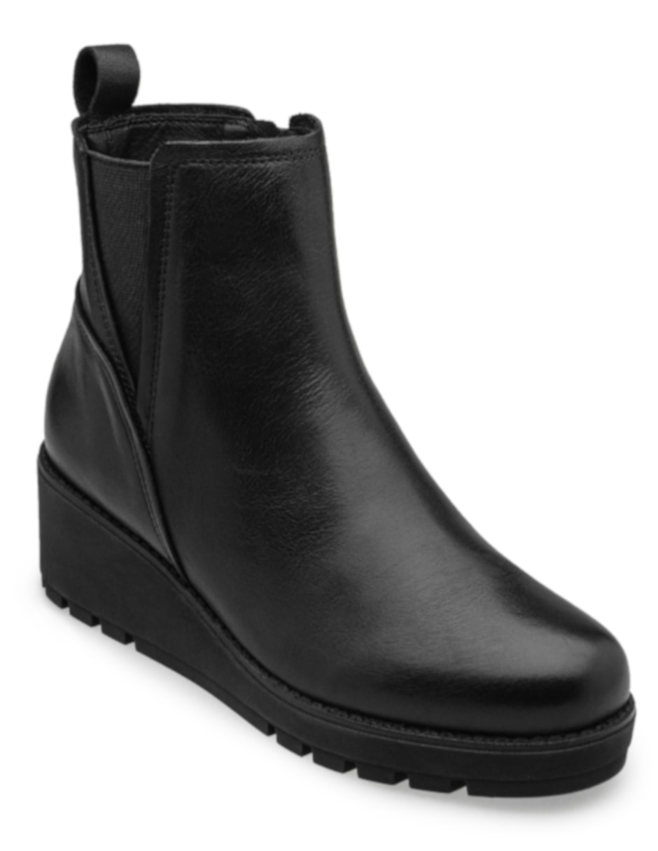Bota arriba del tobillo de piel para mujer