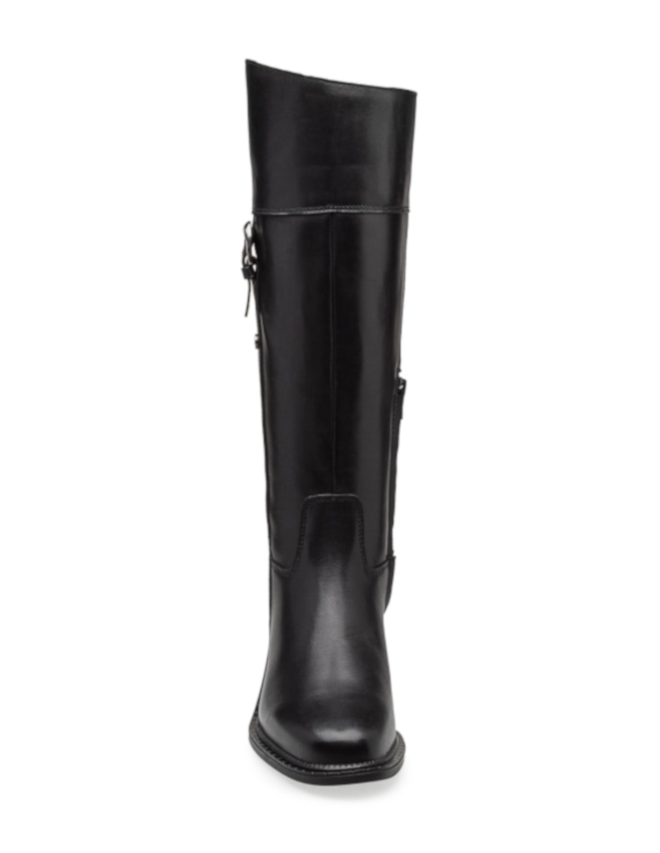 Bota abajo de la rodilla de piel para mujer 3
