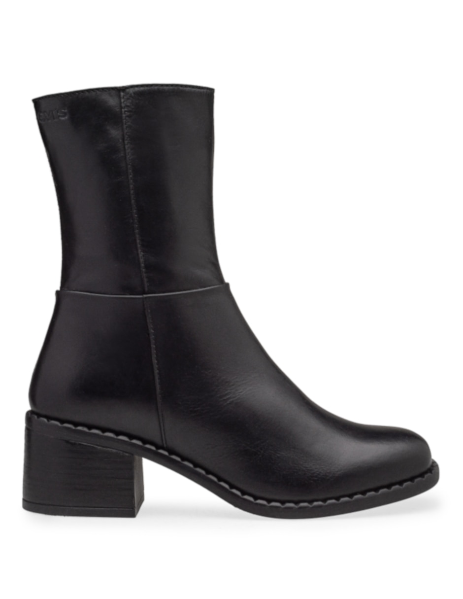 Bota arriba del tobillo de piel para mujer