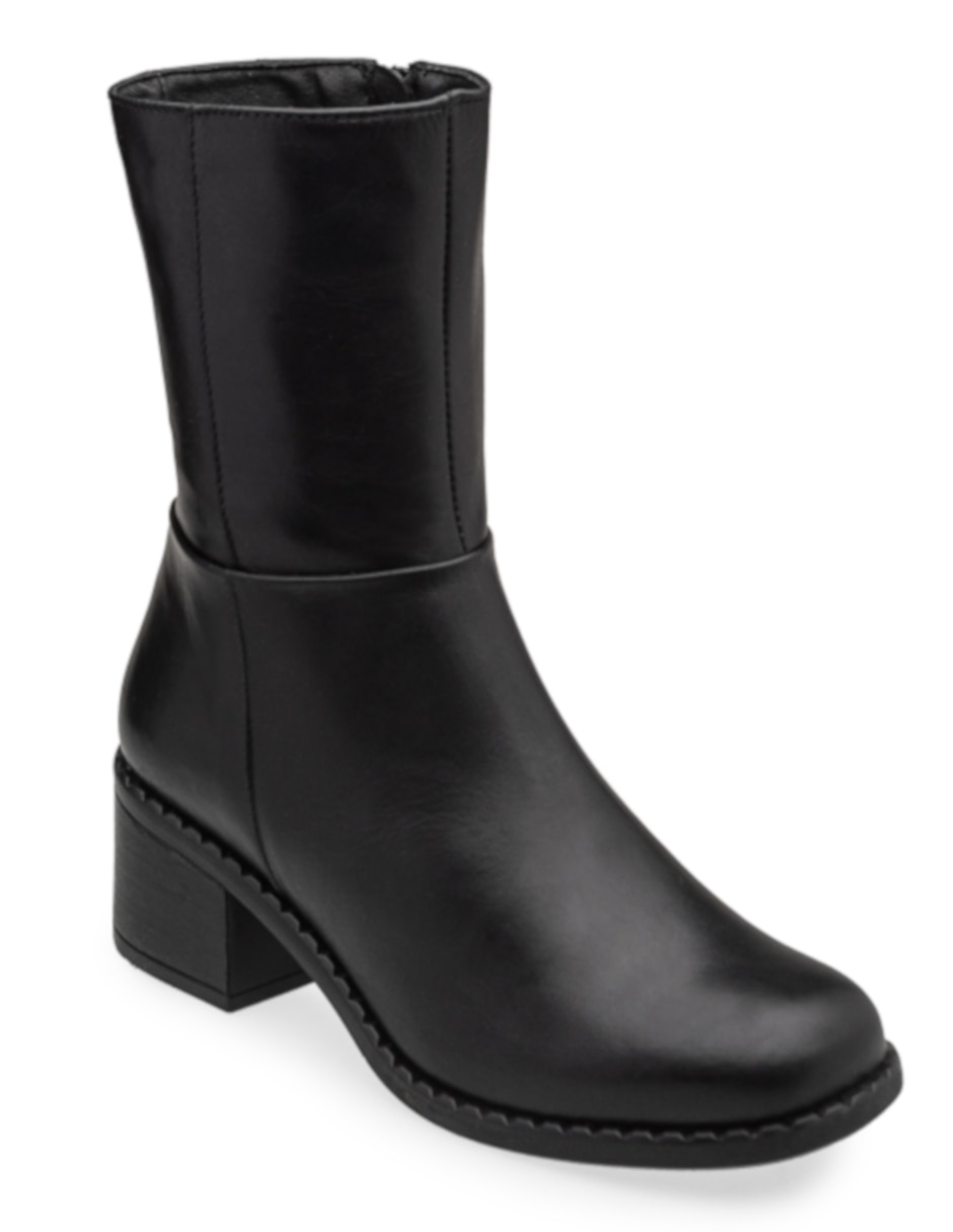 Bota arriba del tobillo de piel para mujer 2