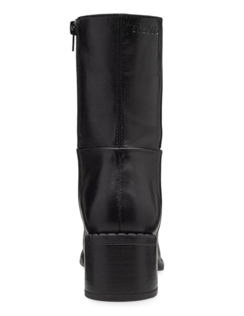 Bota arriba del tobillo de piel para mujer 4