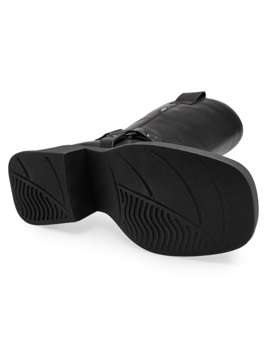 Bota arriba del tobillo de piel para mujer 5