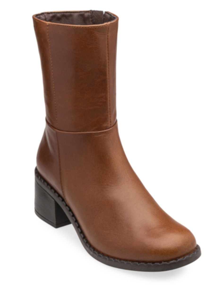 Bota arriba del tobillo de piel para mujer 2