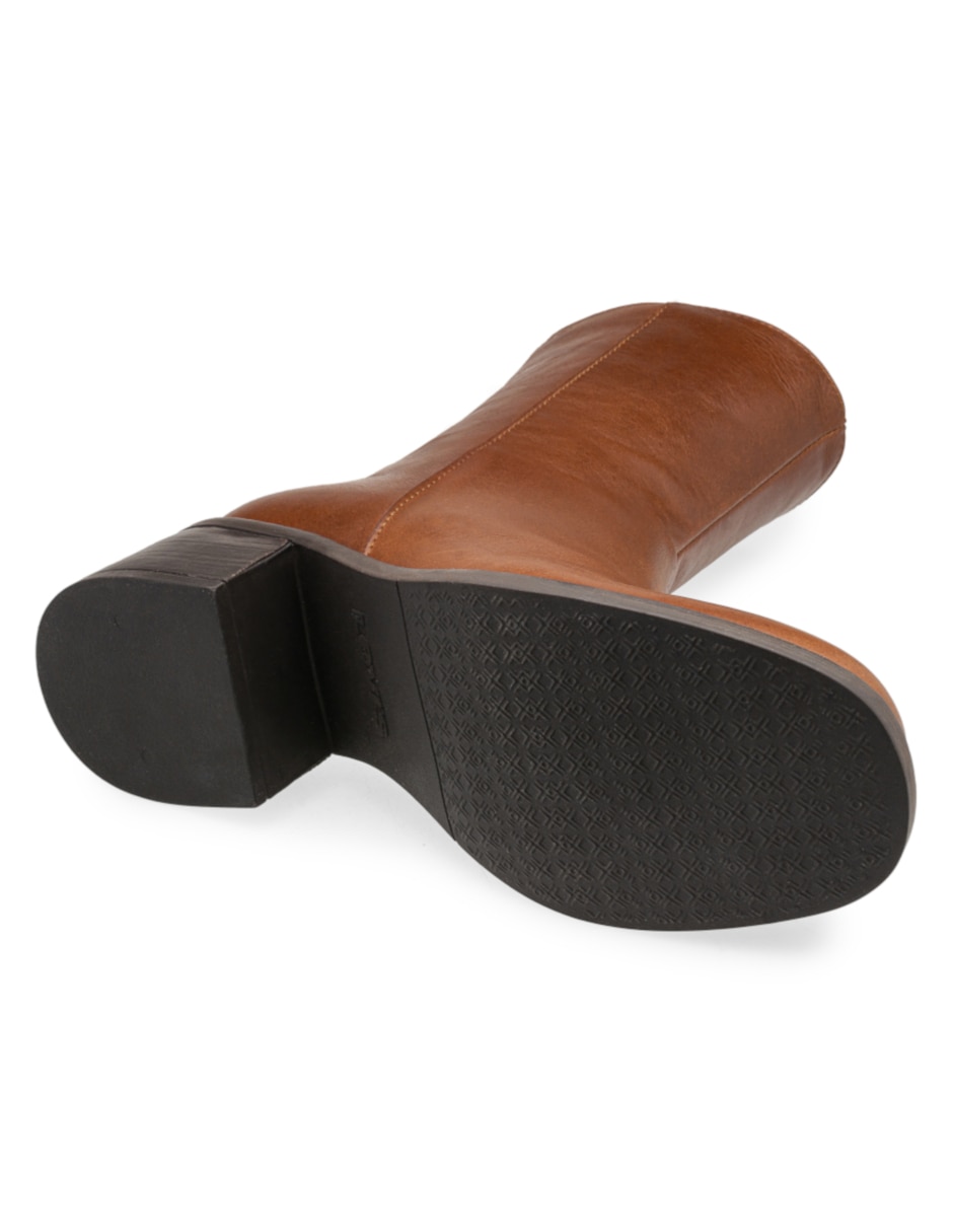 Bota arriba del tobillo de piel para mujer 5
