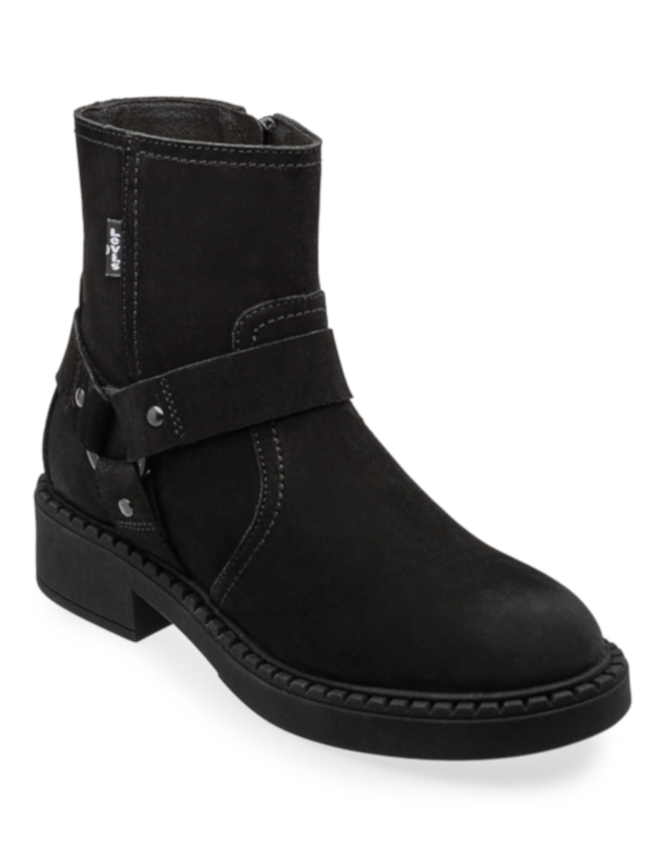 Bota arriba del tobillo de piel para mujer 2