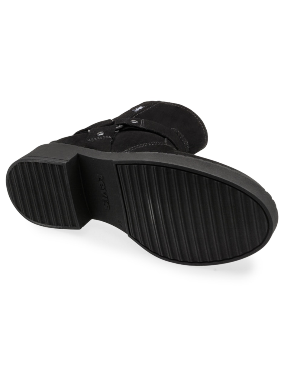 Bota arriba del tobillo de piel para mujer 5