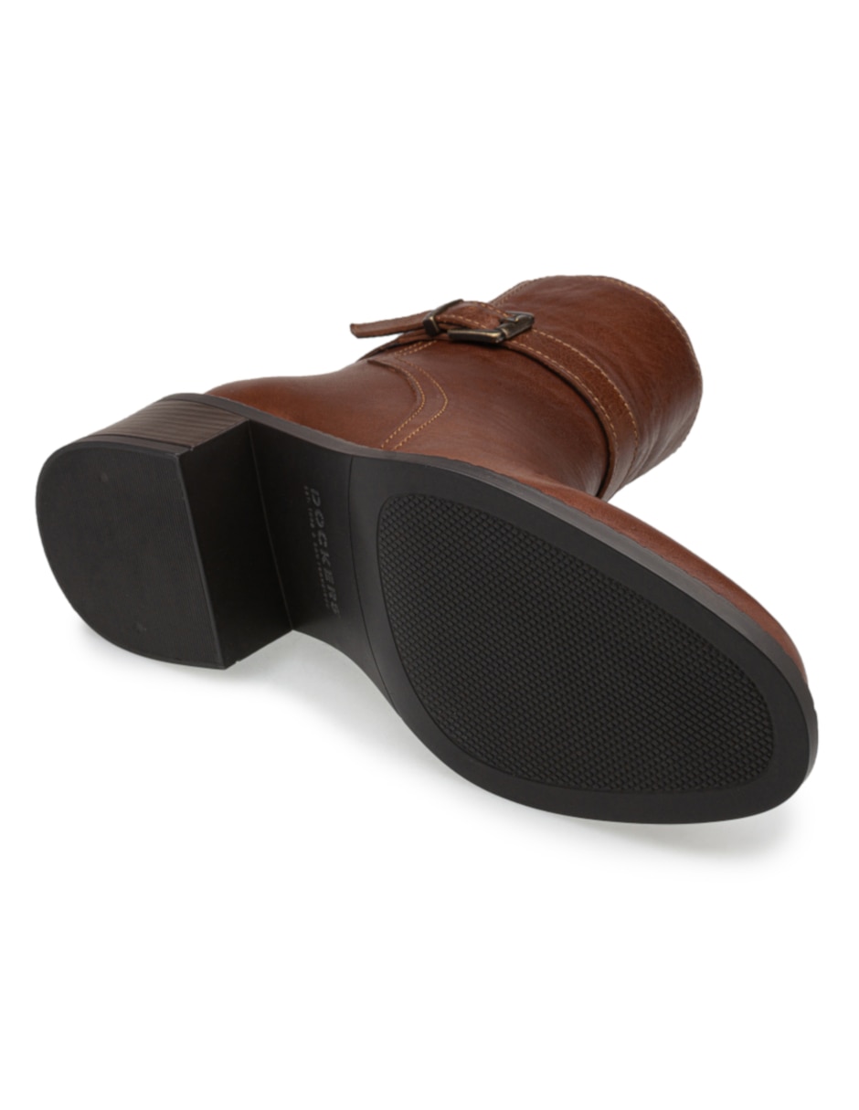 Bota arriba del tobillo de piel para mujer 5