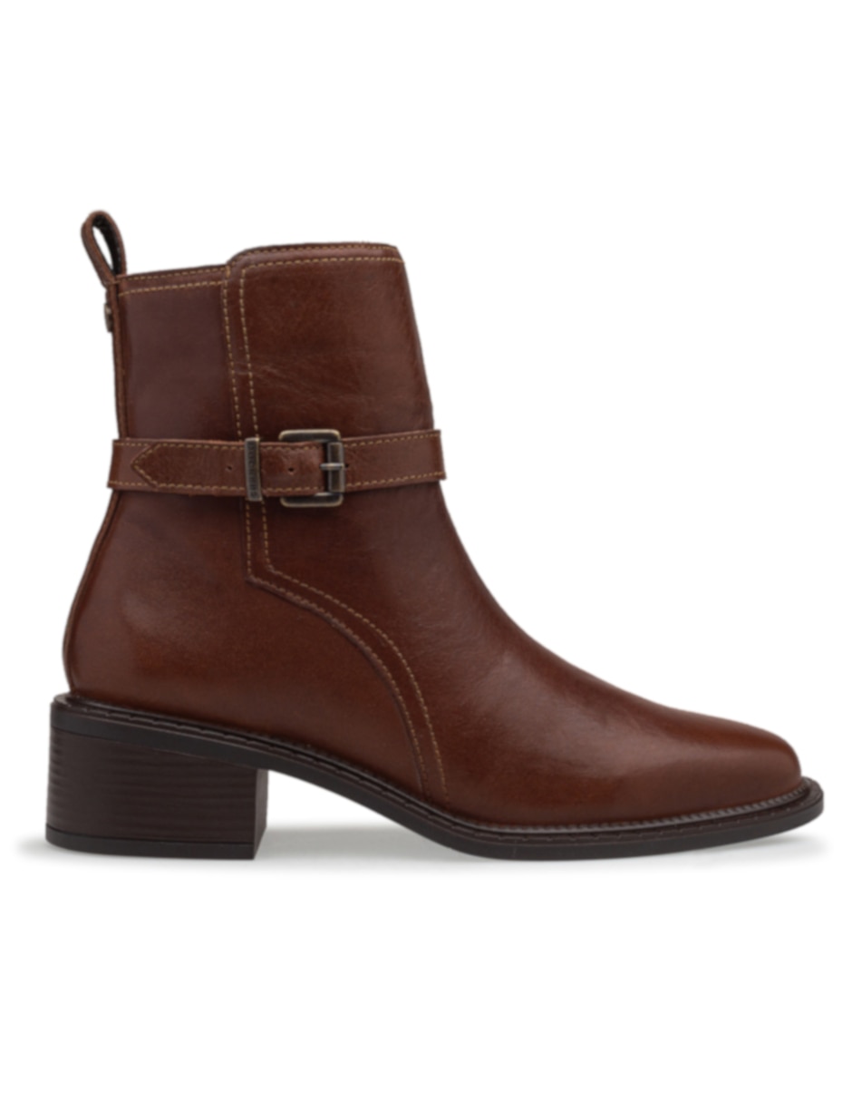 Bota arriba del tobillo de piel para mujer Bota arriba del tobillo de piel para mujer