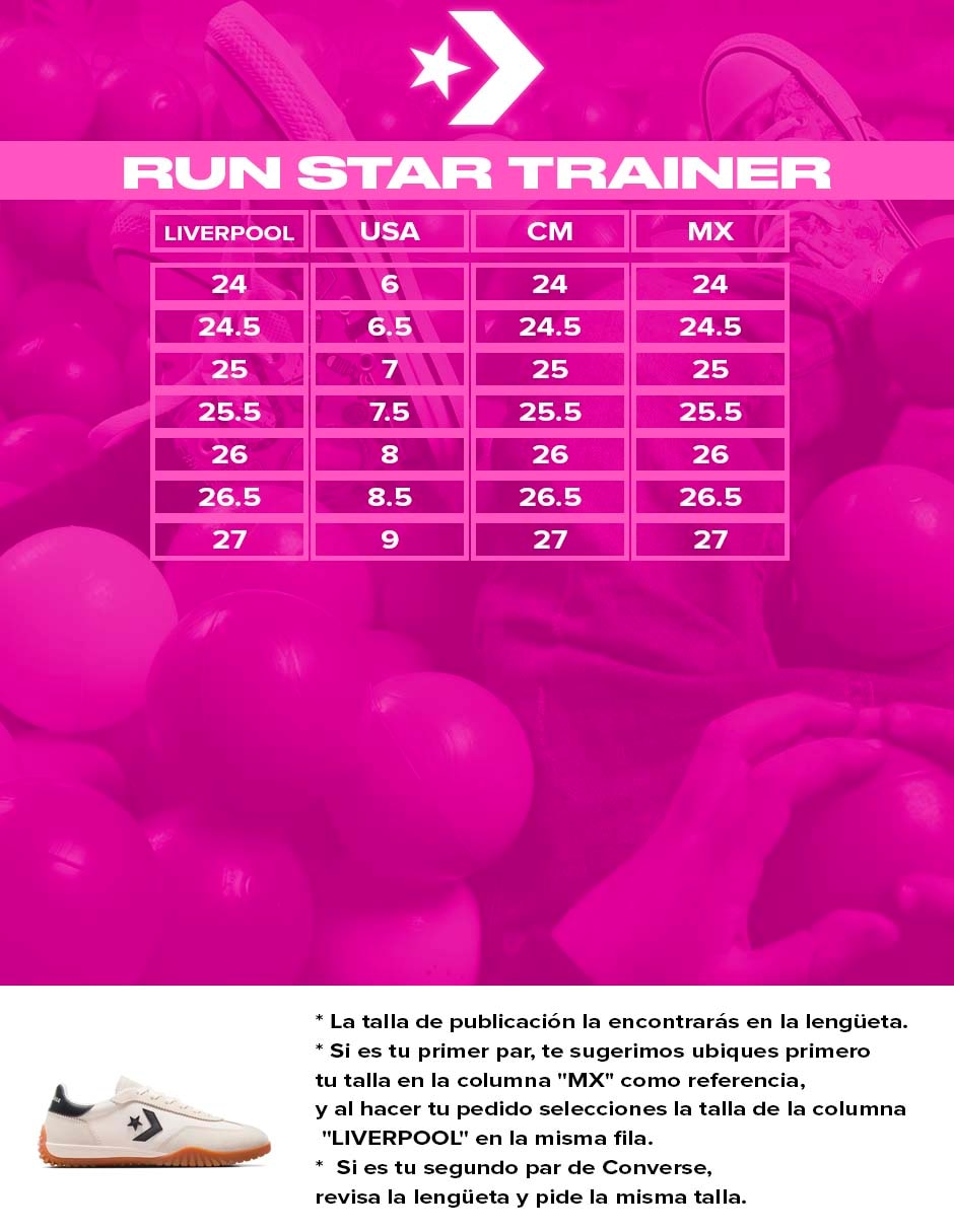 Tenis Run Star Trainer Ox Egret/Black/Honey para mujer 12