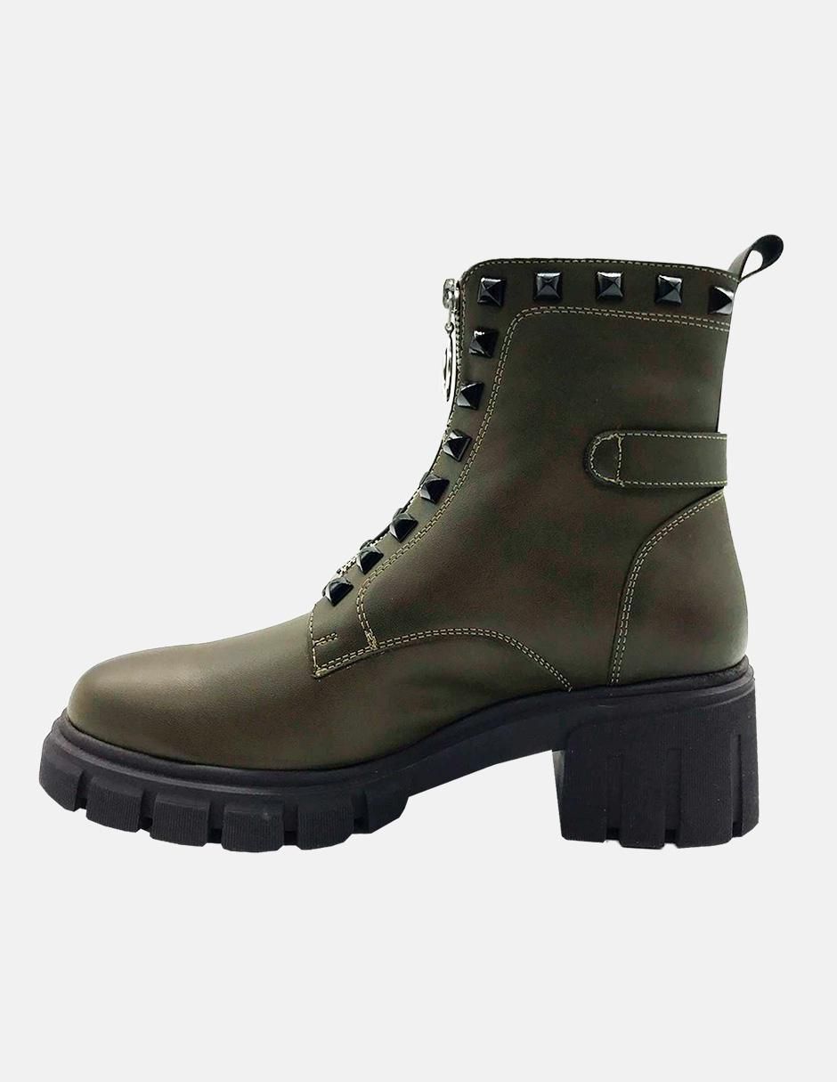 Bota arriba del tobillo de piel para mujer 2