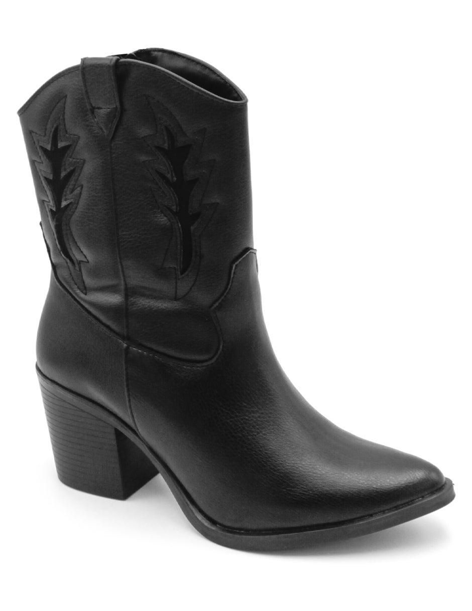 Bota arriba del tobillo de piel para mujer