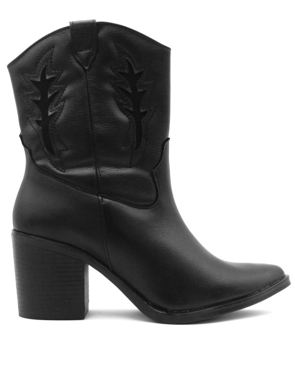 Bota arriba del tobillo de piel para mujer 3