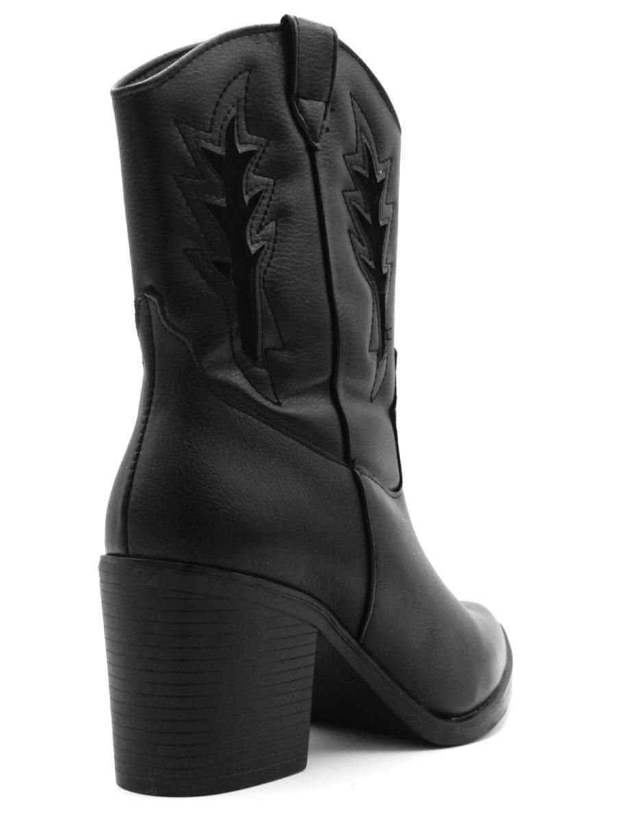 Bota arriba del tobillo de piel para mujer 5