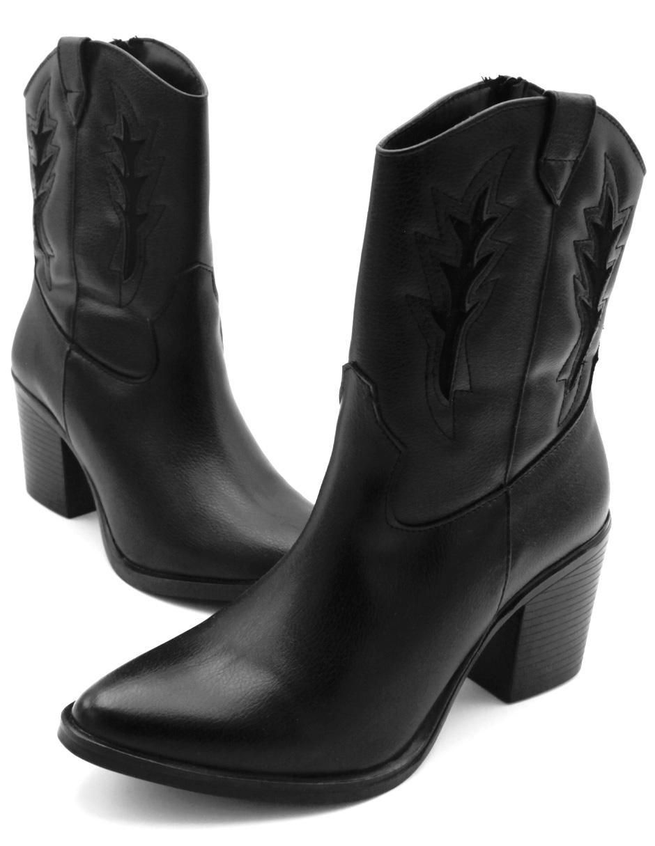 Bota arriba del tobillo de piel para mujer 6