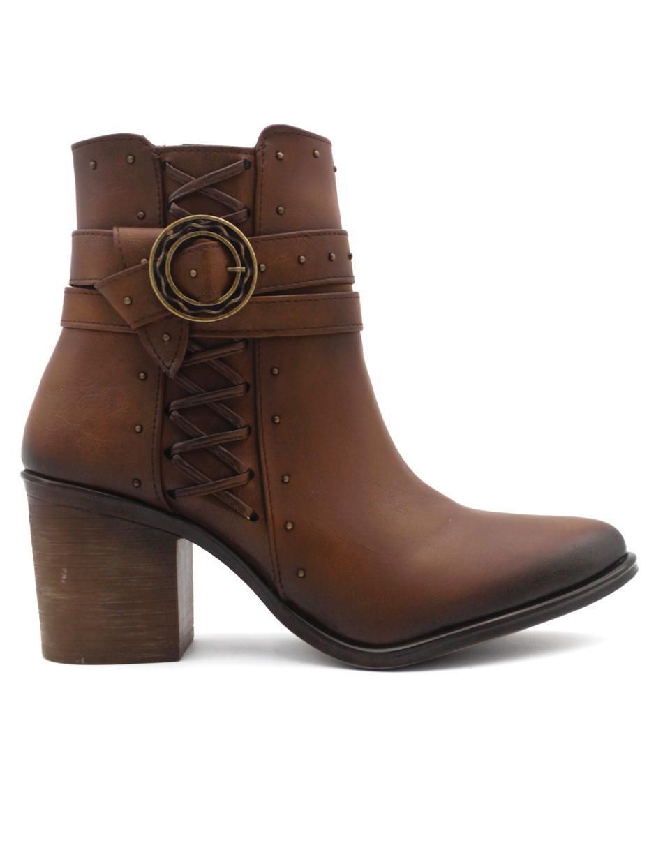 Bota arriba del tobillo de piel para mujer 3