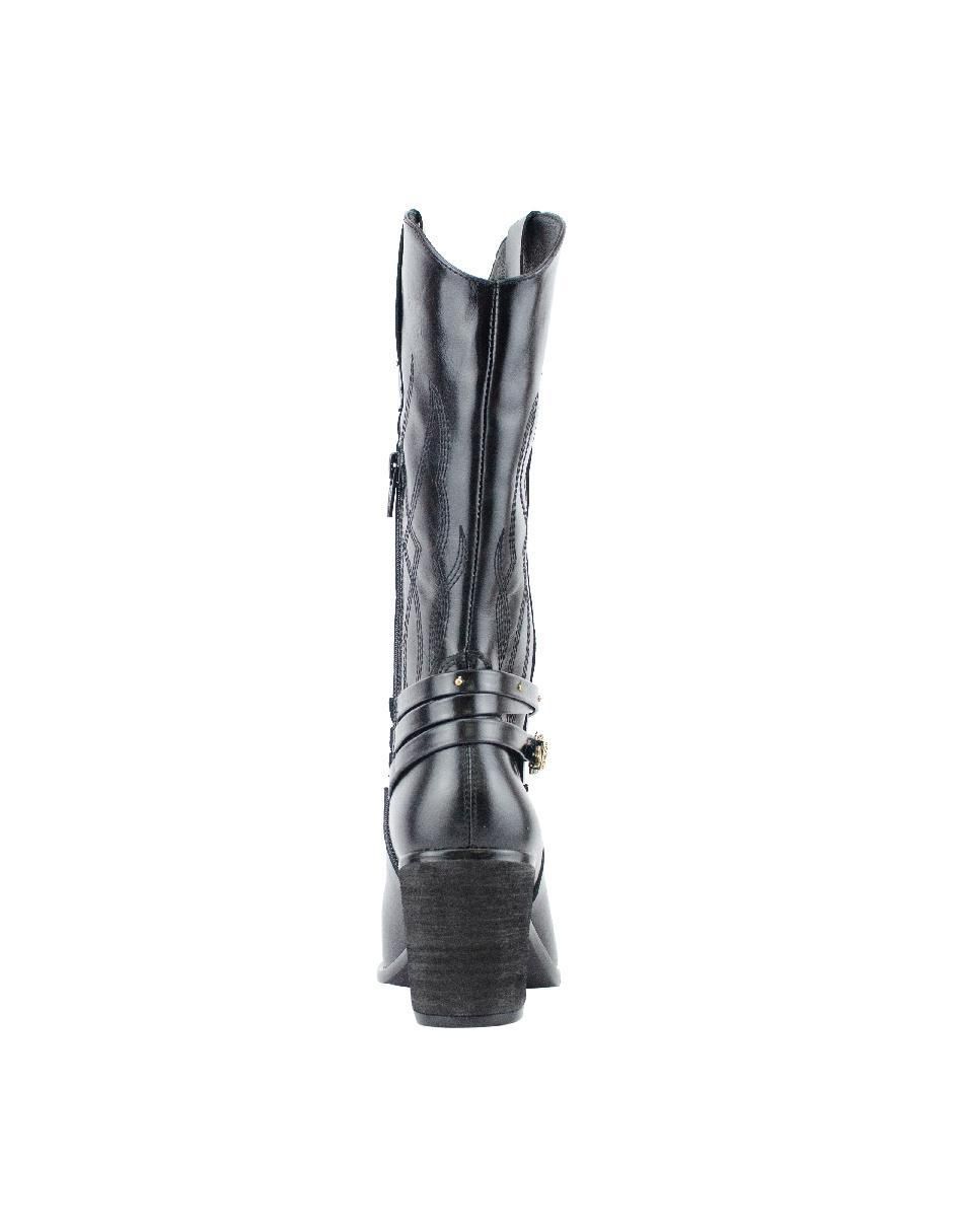 Bota arriba del tobillo de piel para mujer 3