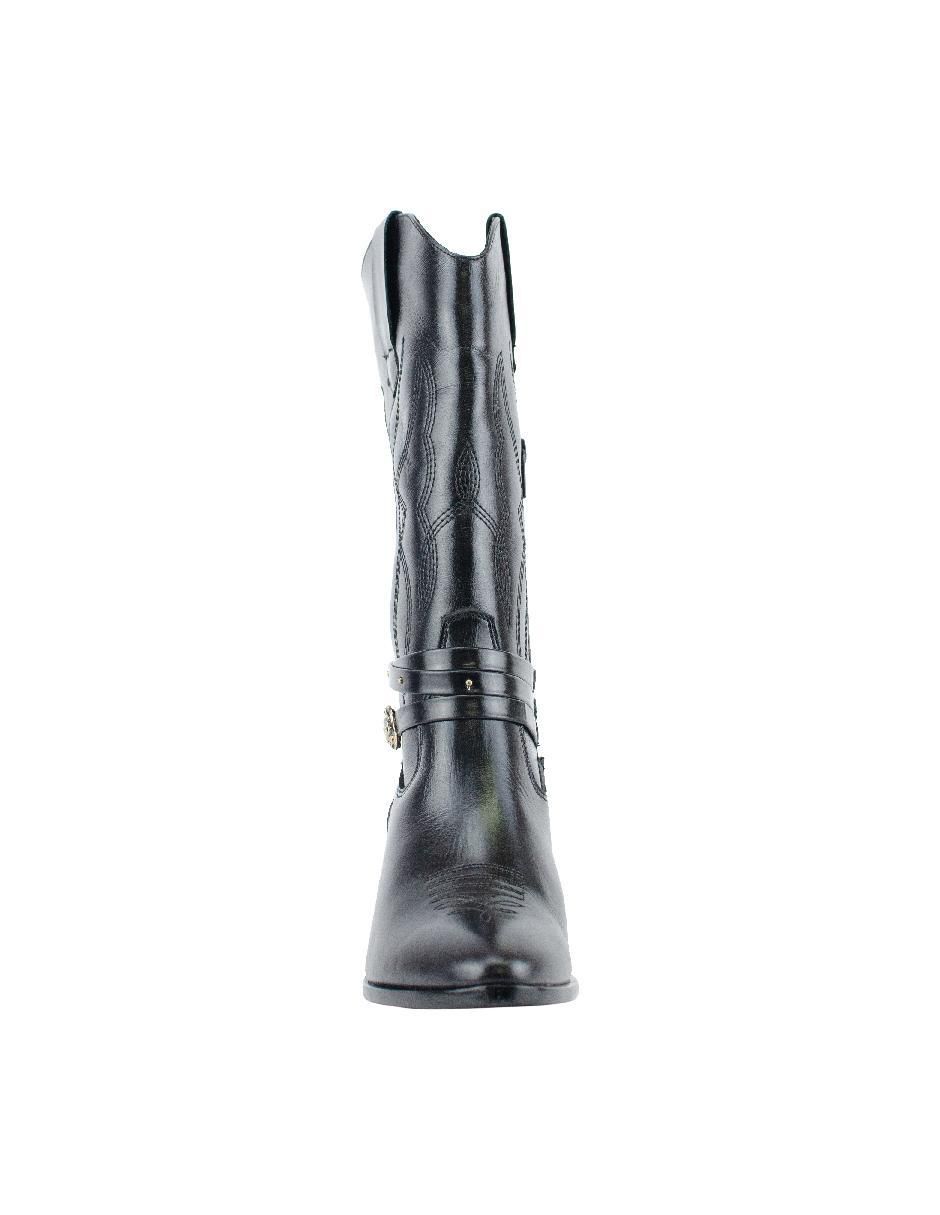 Bota arriba del tobillo de piel para mujer 4