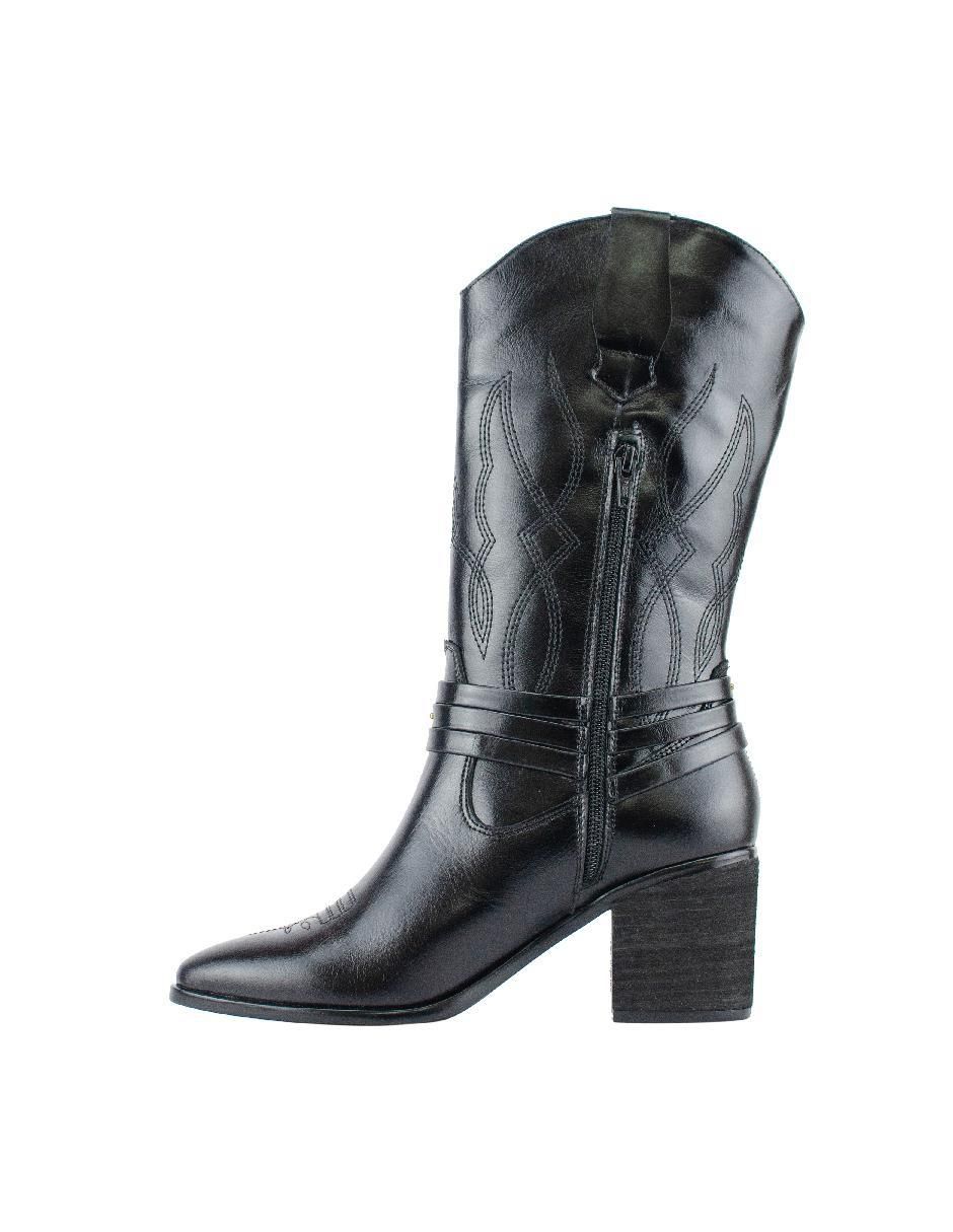 Bota arriba del tobillo de piel para mujer 5