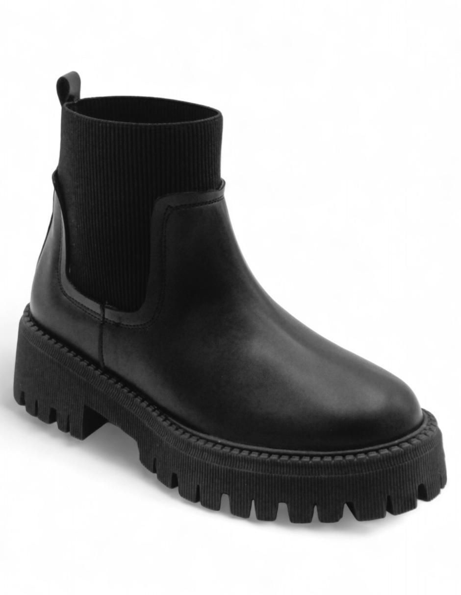 Bota arriba del tobillo de piel para mujer Bota arriba del tobillo de piel para mujer