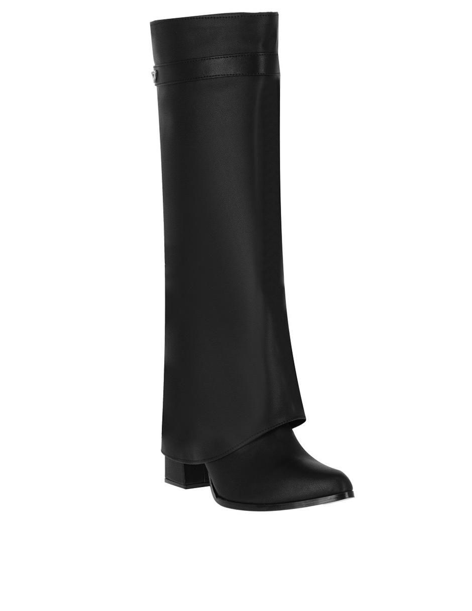 Bota abajo de la rodilla Francia de piel para mujer