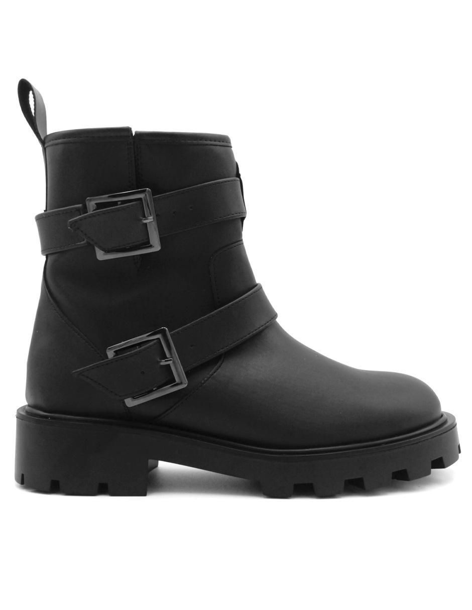 Bota arriba del tobillo de piel para mujer 2