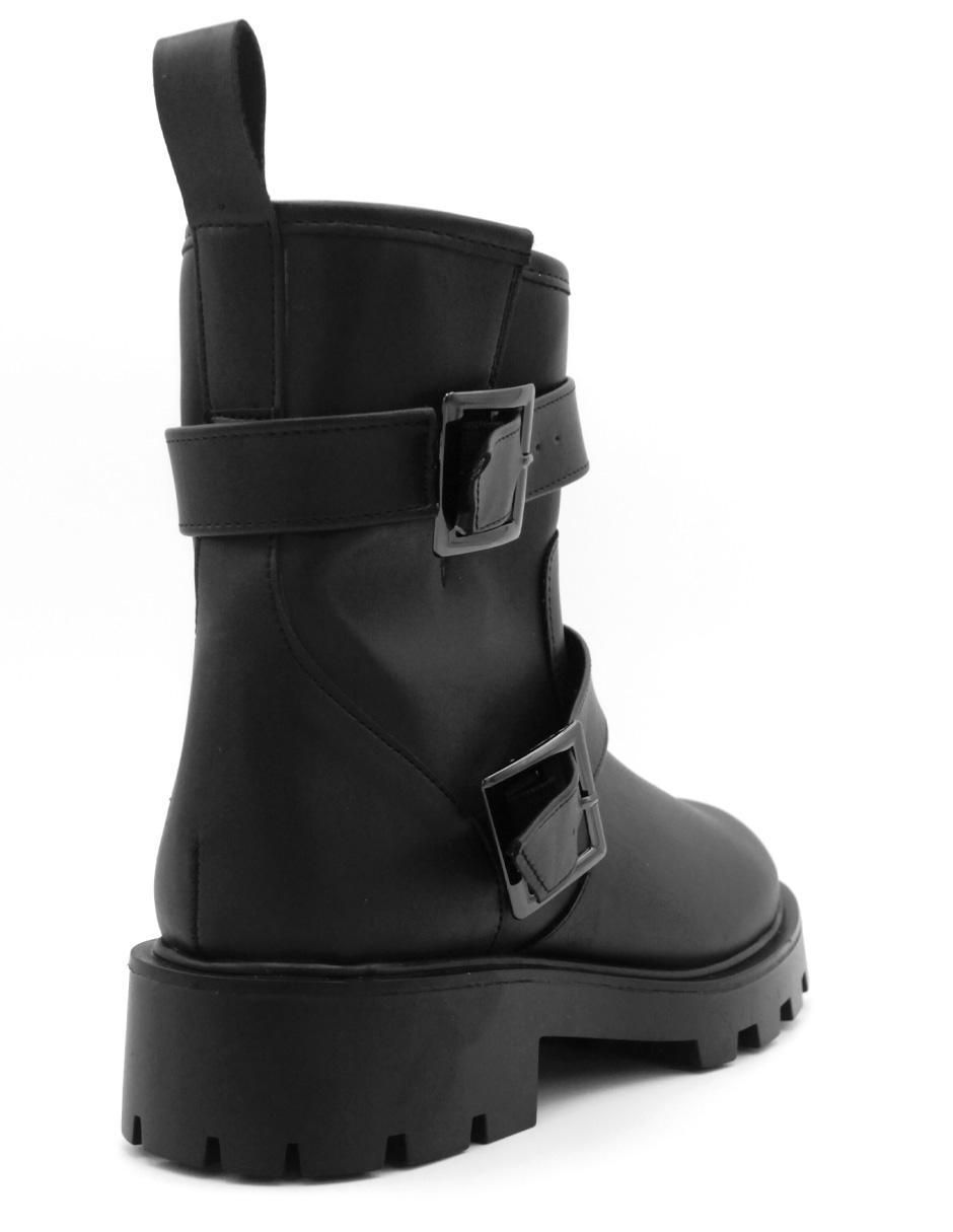 Bota arriba del tobillo de piel para mujer 4