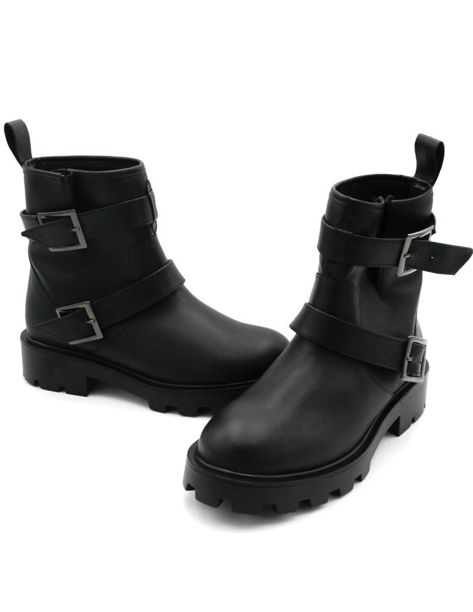 Bota arriba del tobillo de piel para mujer 5