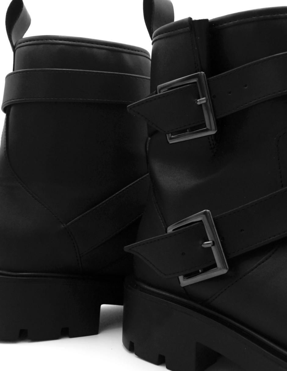 Bota arriba del tobillo de piel para mujer 6