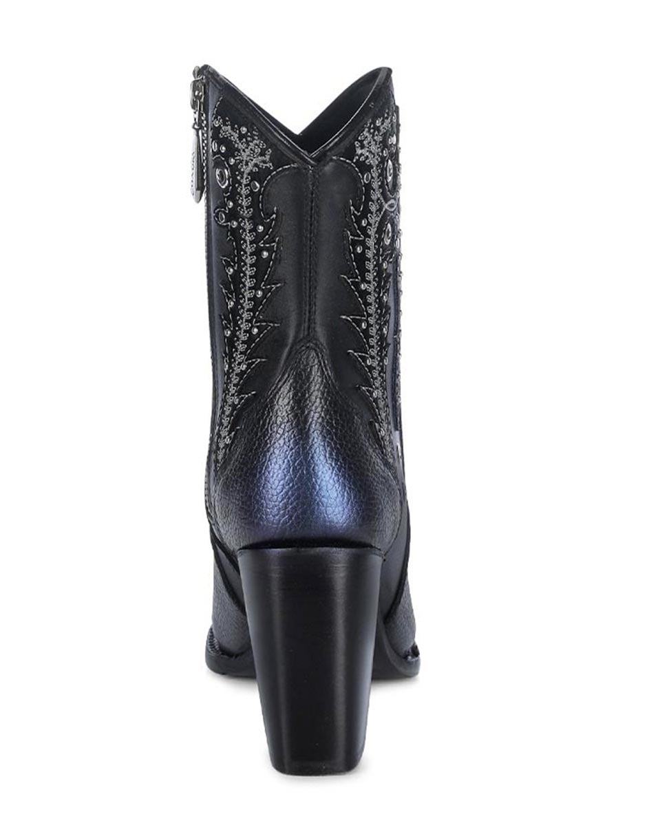 Bota arriba del tobillo de piel para mujer 2