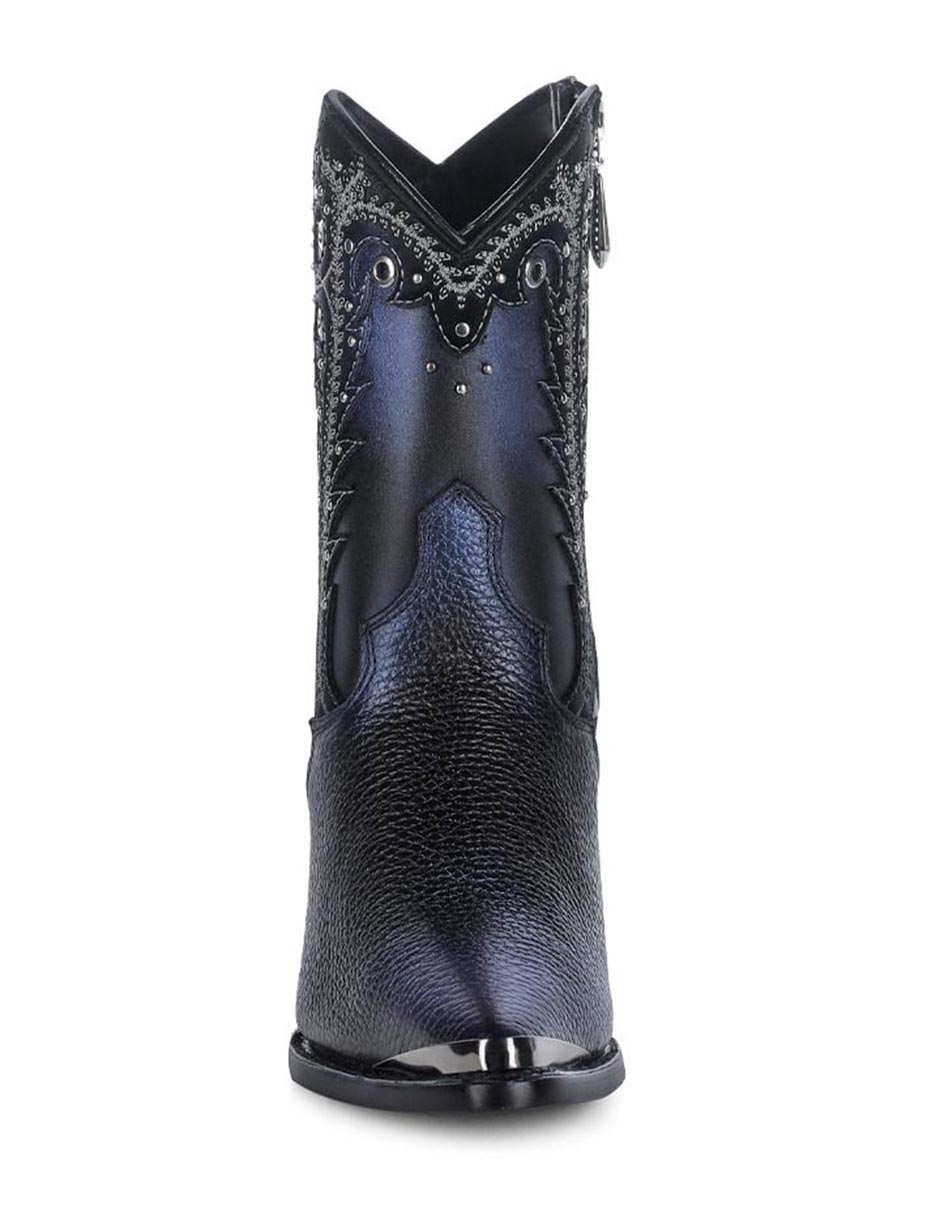 Bota arriba del tobillo de piel para mujer 3