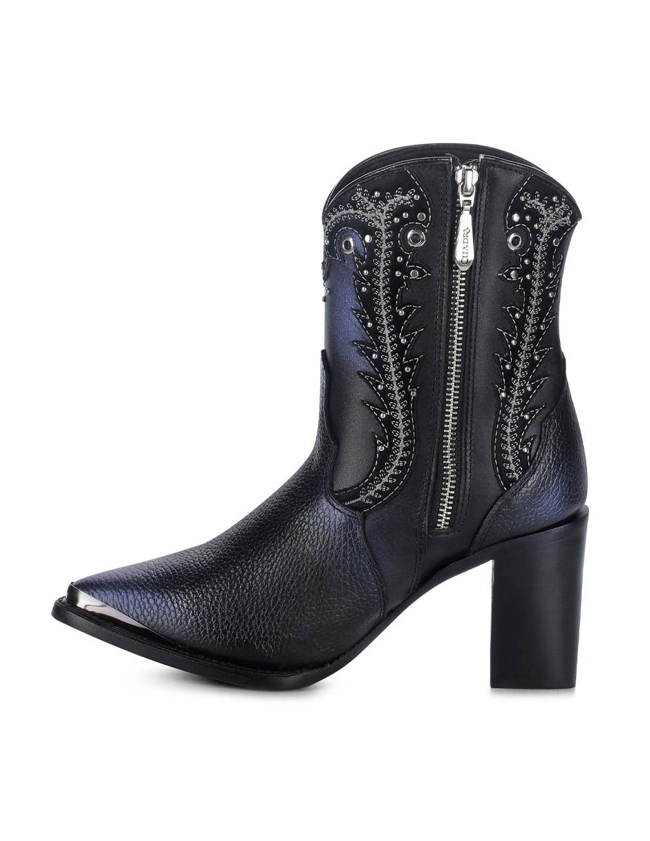 Bota arriba del tobillo de piel para mujer 8