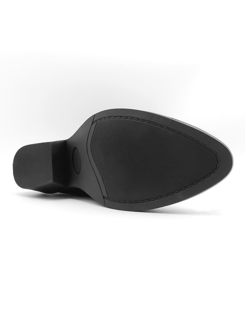 Bota media pierna de piel para mujer 4