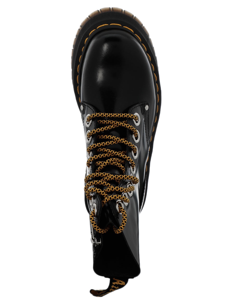 Bota arriba del tobillo de cuero para mujer 5