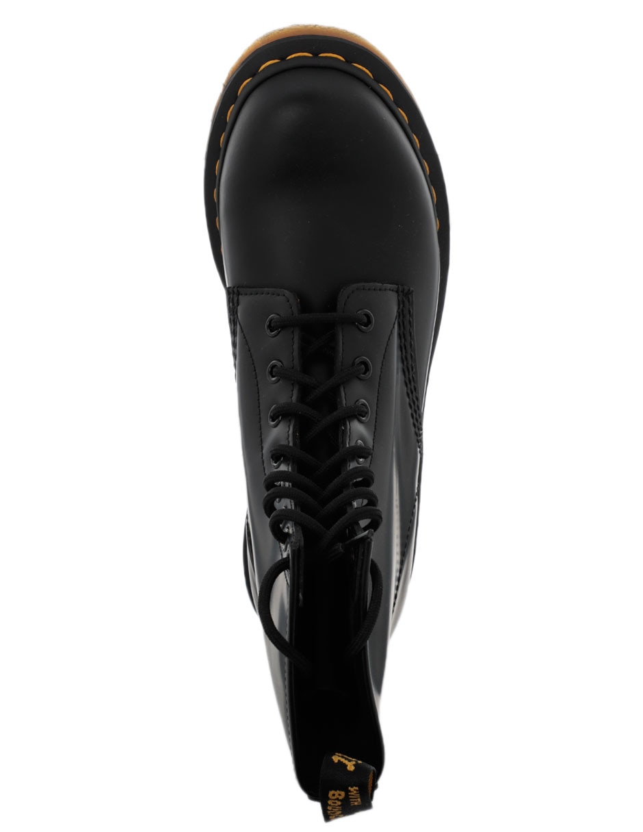 Bota arriba del tobillo de cuero para mujer 5