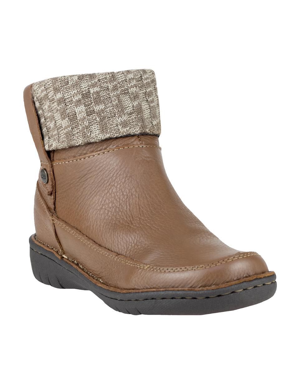 Bota arriba del tobillo de piel para mujer