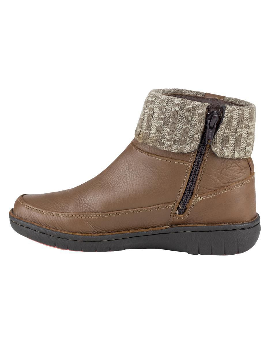 Bota arriba del tobillo de piel para mujer 3
