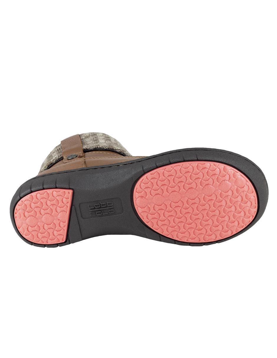 Bota arriba del tobillo de piel para mujer 4