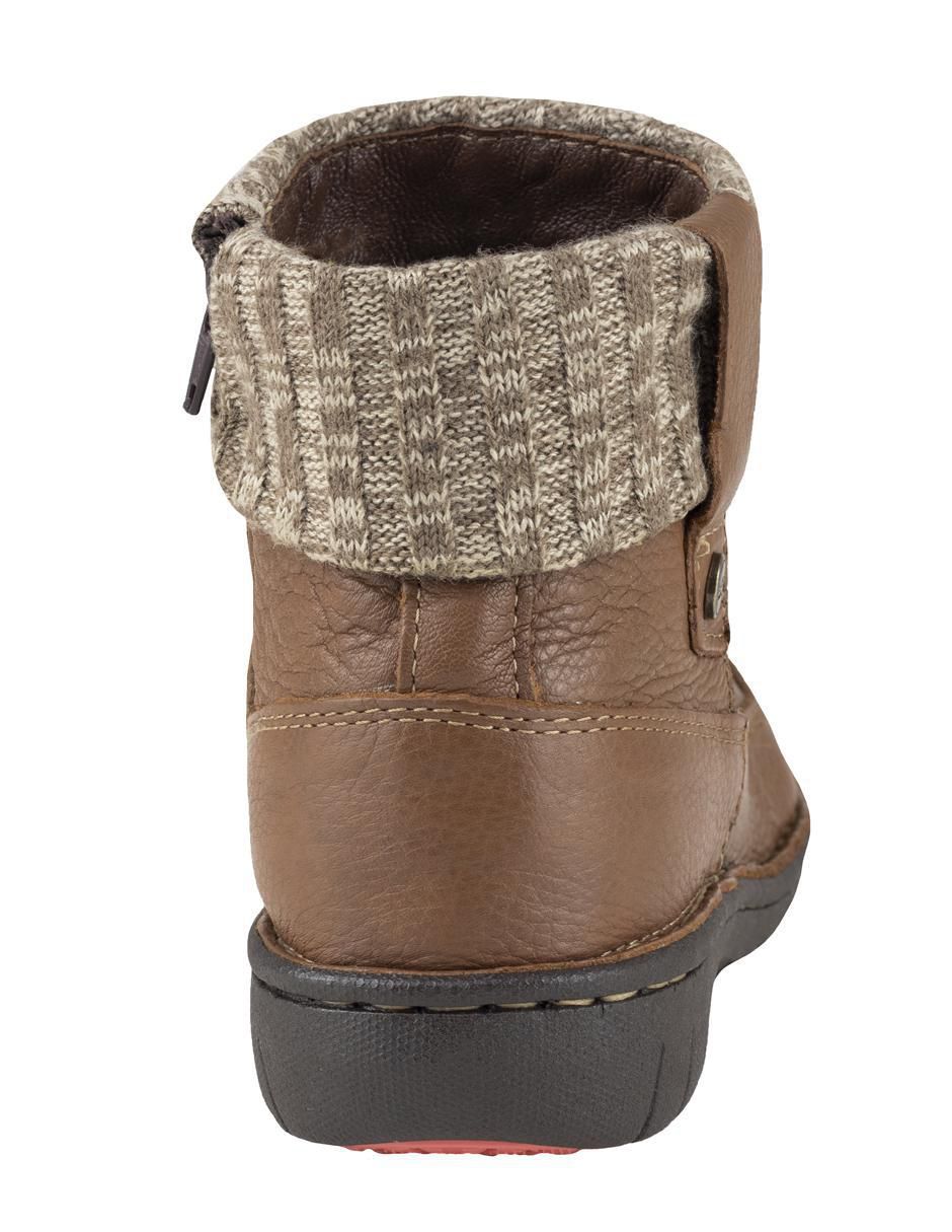 Bota arriba del tobillo de piel para mujer 5