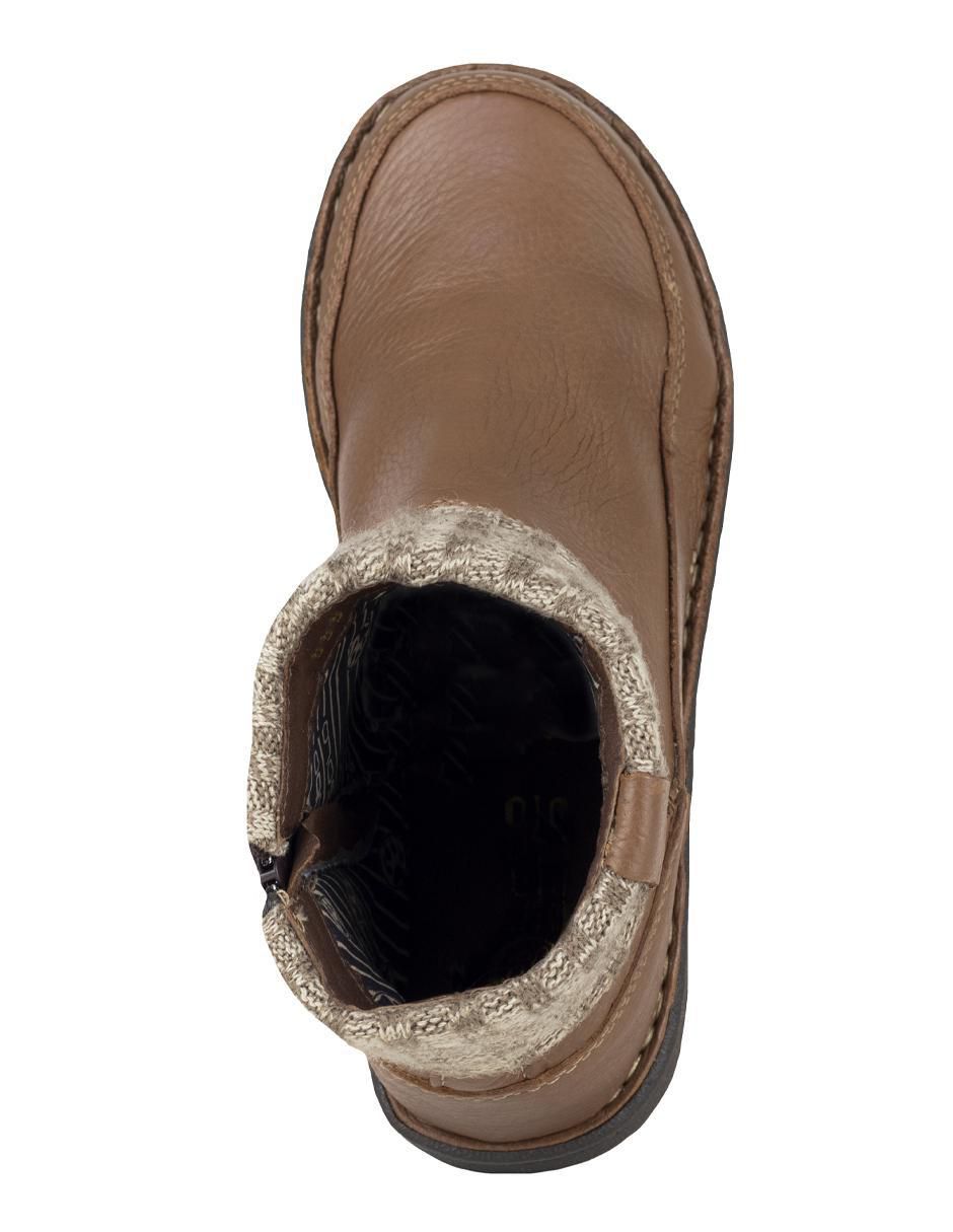 Bota arriba del tobillo de piel para mujer 6
