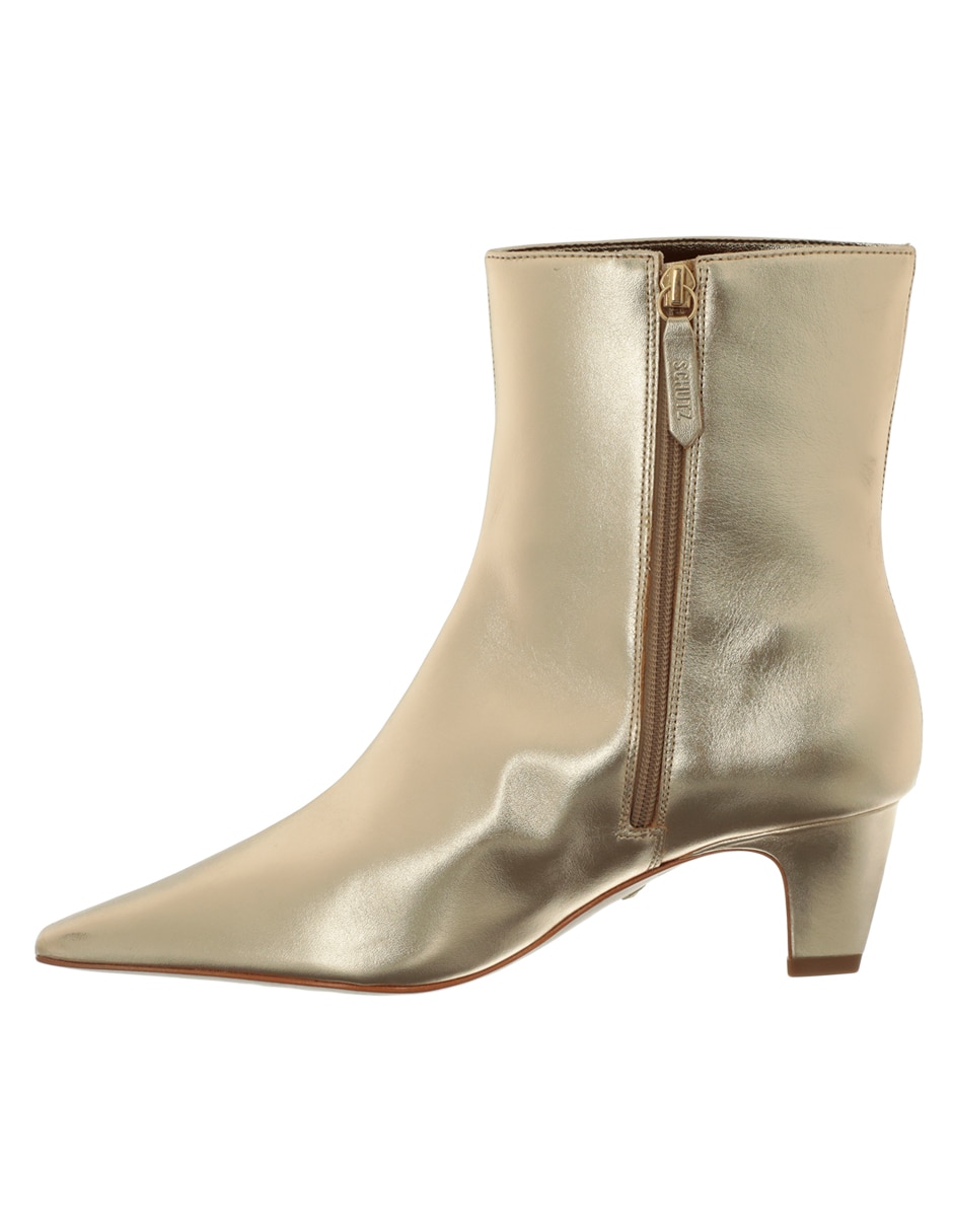 Bota arriba del tobillo de piel para mujer 4
