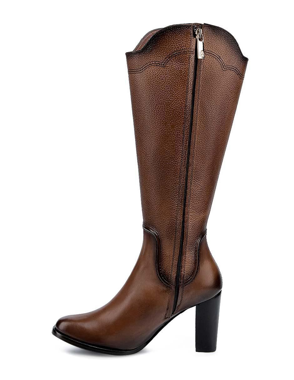 Bota abajo de la rodilla de piel para mujer 3