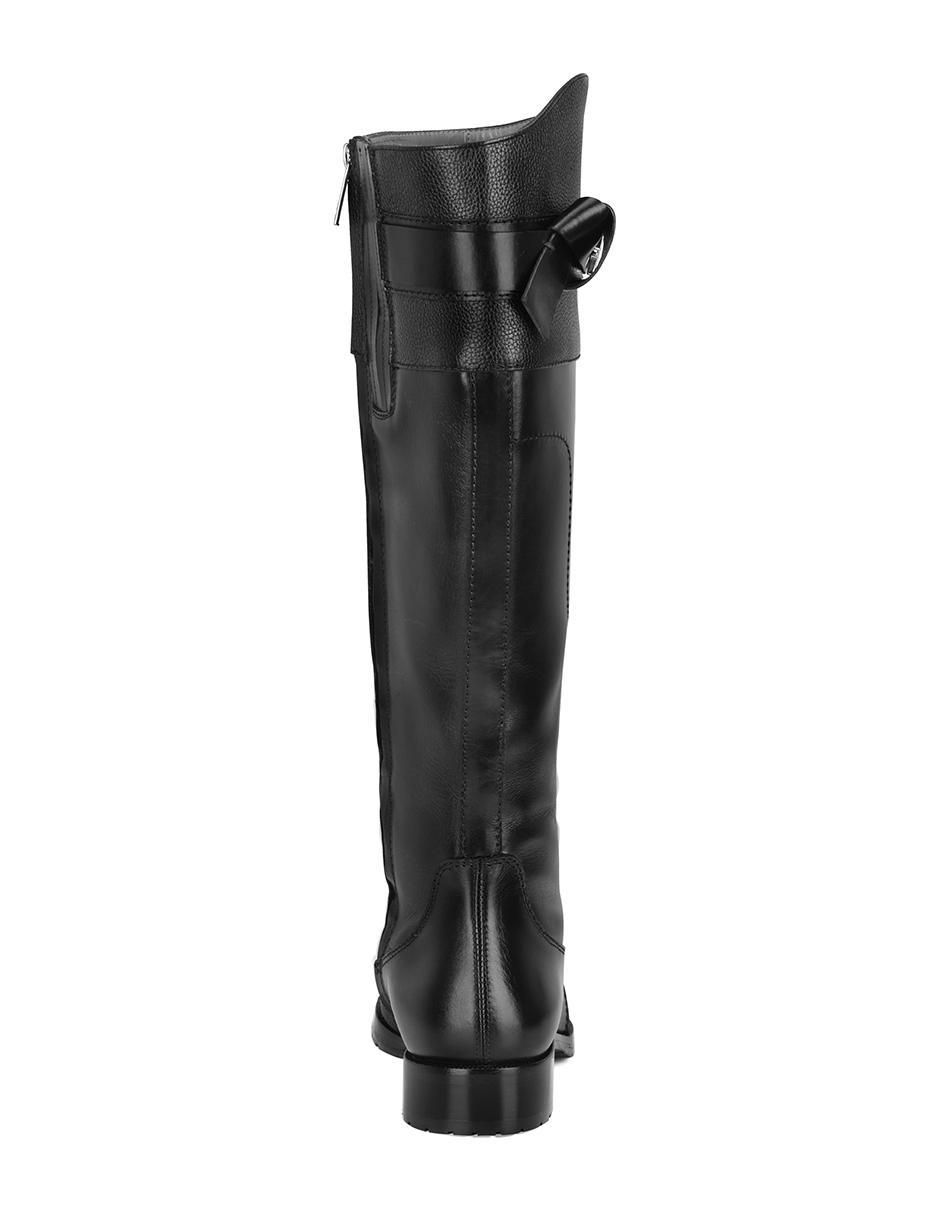 Bota arriba de la rodilla de piel para mujer 5