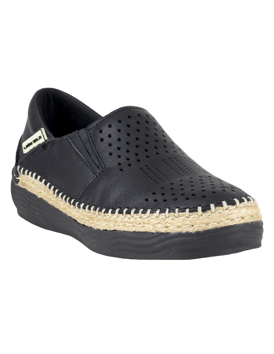 Mocasín de piel para mujer