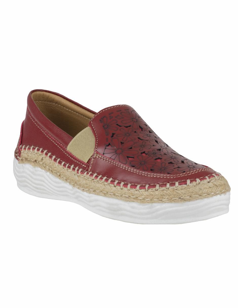 Mocasín de piel para mujer