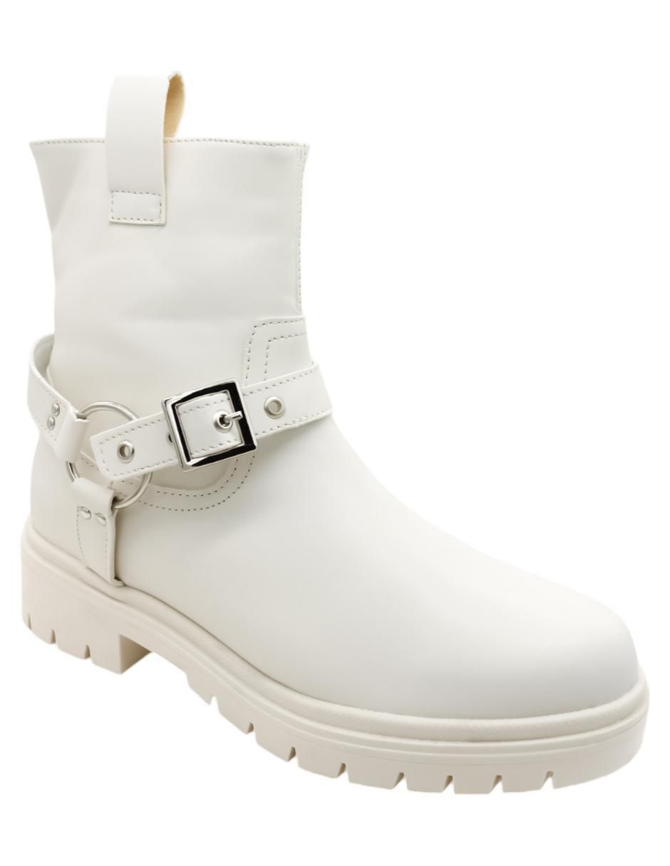 Bota arriba del tobillo de piel para mujer 1