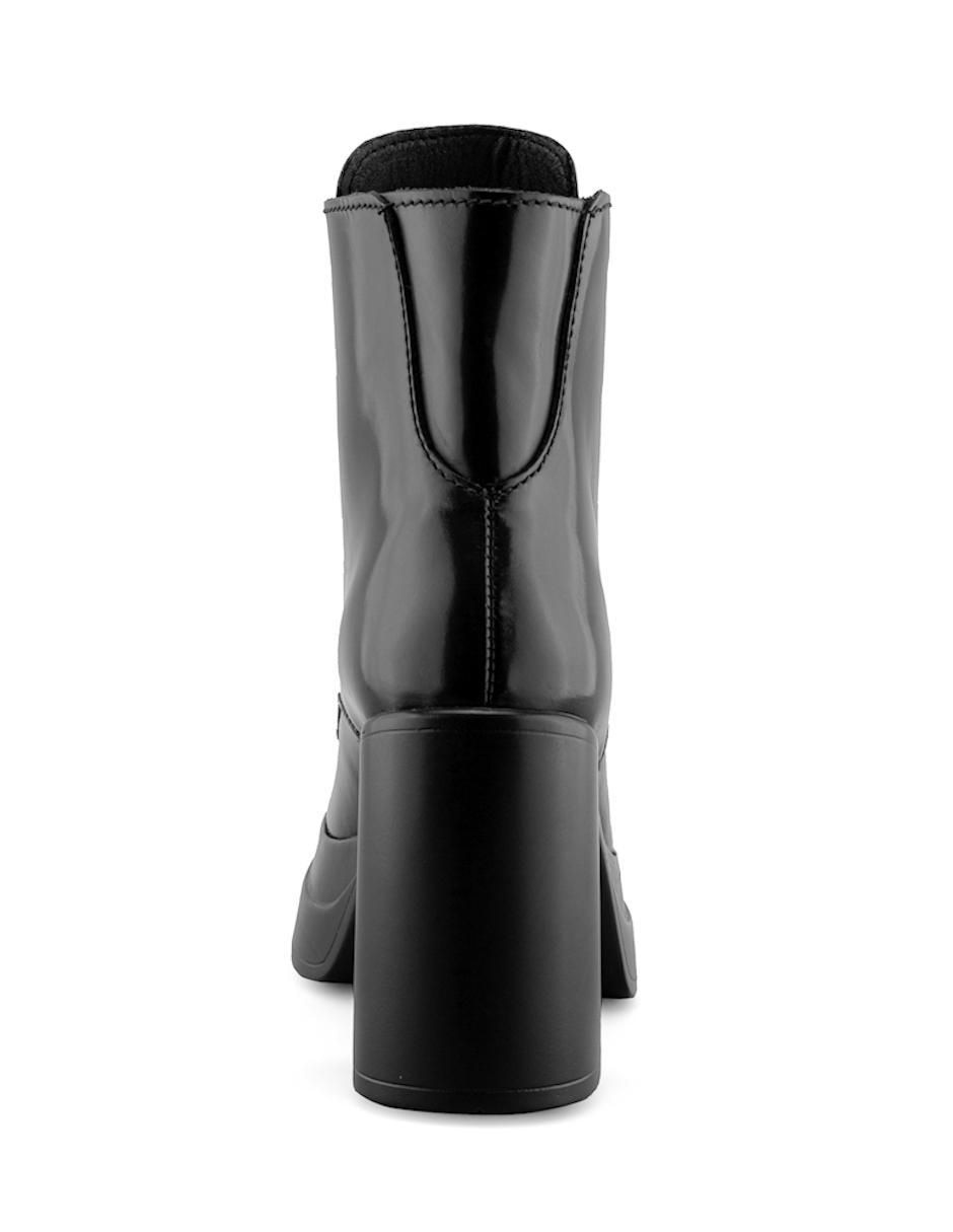 Bota arriba del tobillo de piel para mujer 5