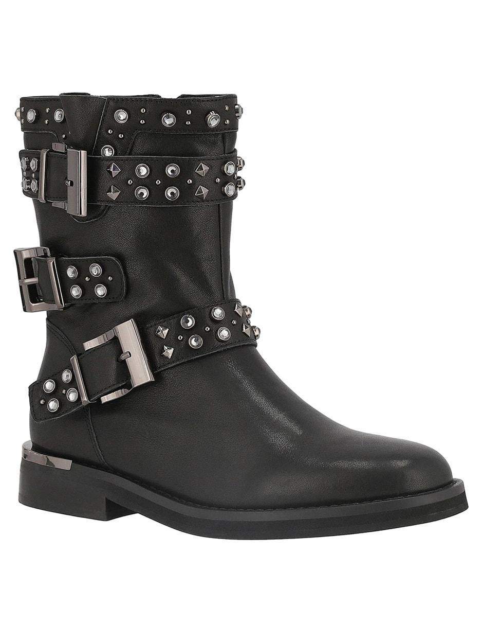 Bota arriba del tobillo de piel para mujer 1